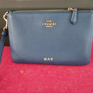 Navy Blue Coach Wristle